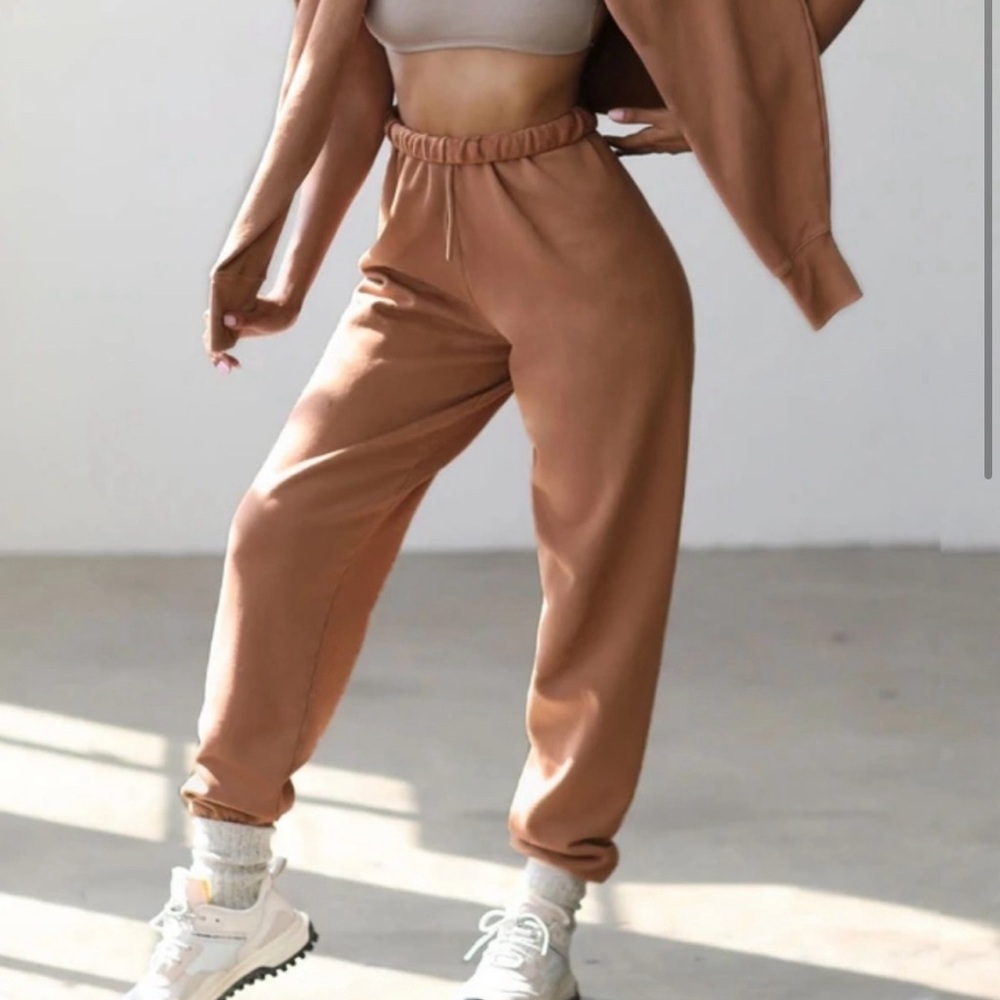 Joah Brown Terracotta Oversized Jogger XS